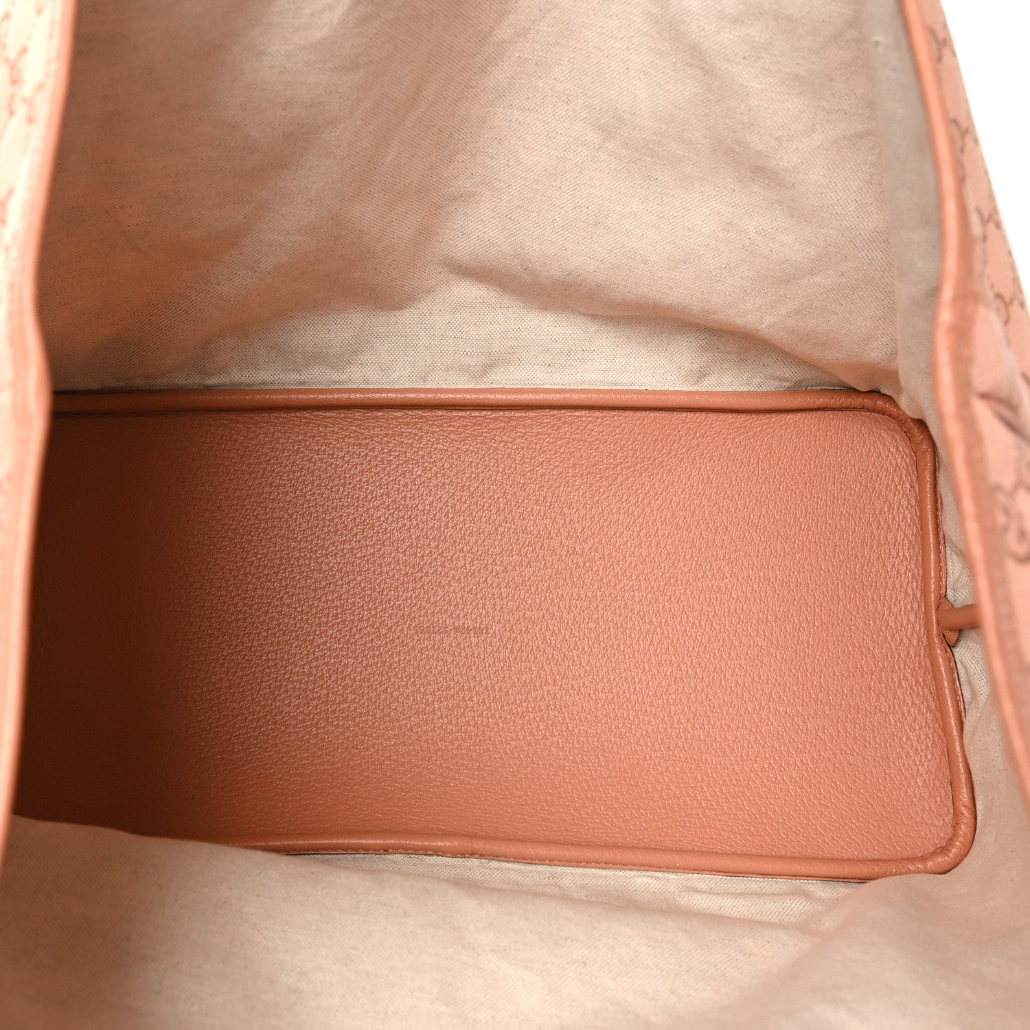 Gucci Monogram Textured Dollar Calfskin Large Ophidia Shopping Tote Cloche Rose Pink 6 of 13