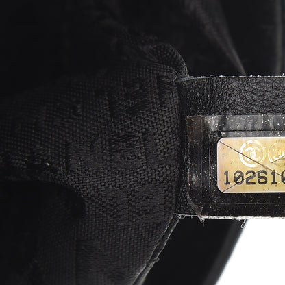 Chanel Glazed Crackled Calfskin Mademoiselle Flap Black 8 of 8