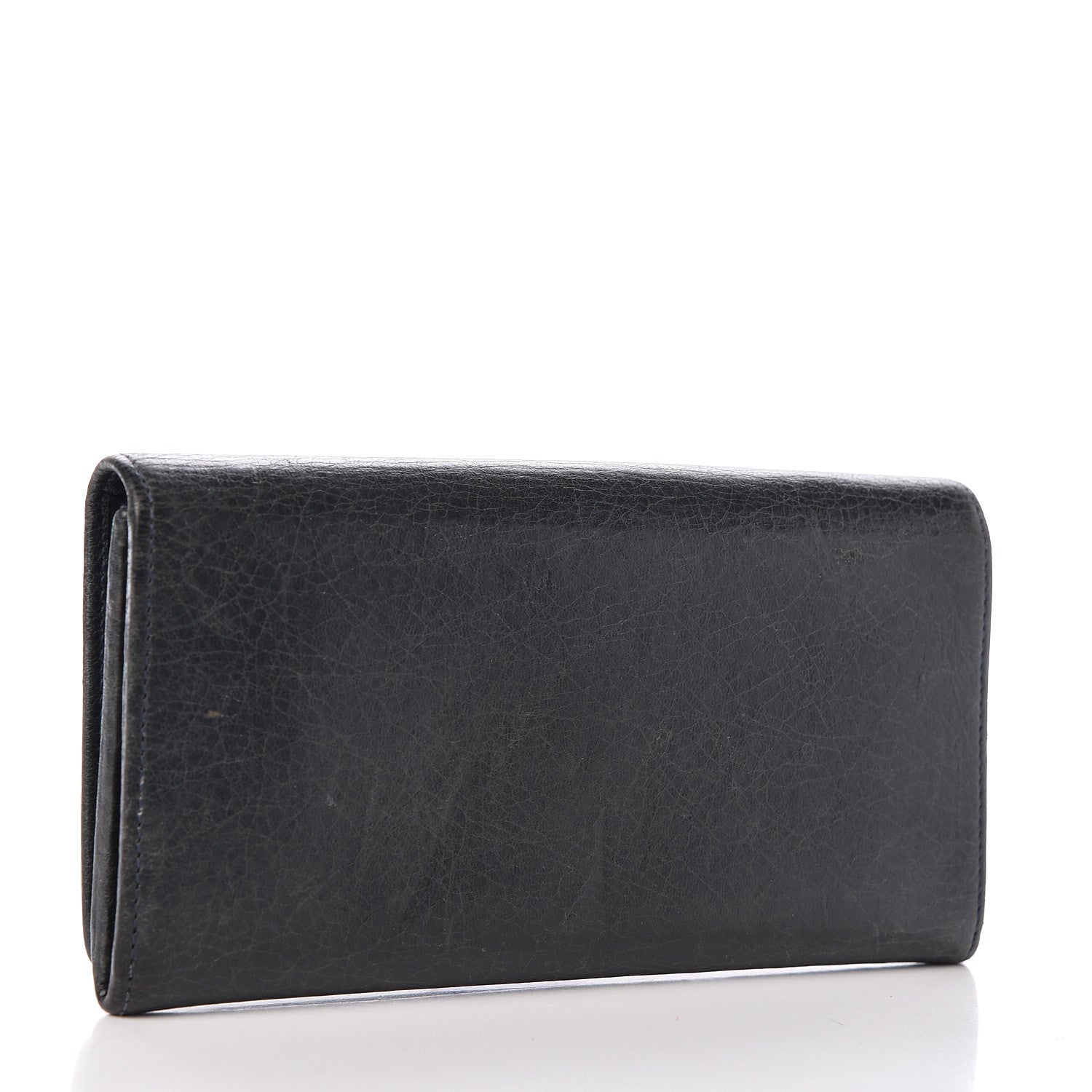 Balenciaga Agneau Giant 12 Rose Gold Hardware Money Wallet Anthracite 3 of 8