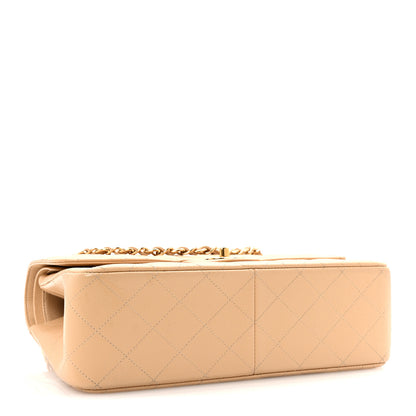 Chanel Caviar Quilted Jumbo Double Flap Beige 4 of 10