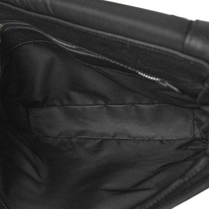 Burberry Grainy Calfskin Embossed Bruno Messenger Black 5 of 8