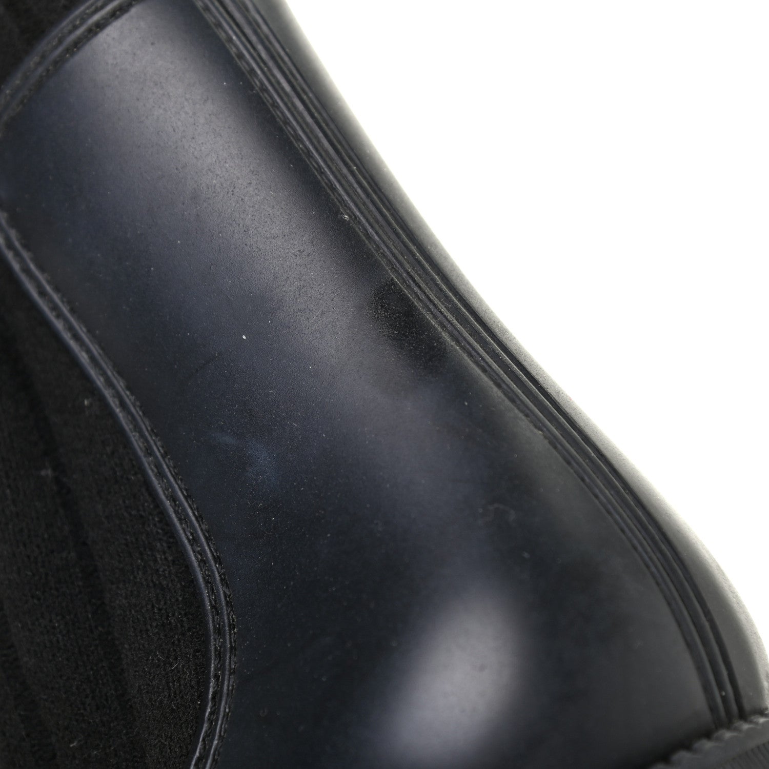 Givenchy Knit Rubber Storm Boots 37 Black 9 of 9