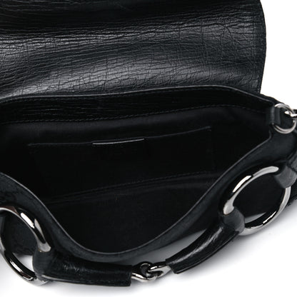 Gucci Monogram Horsebit Chain Clutch Black 4 of 11