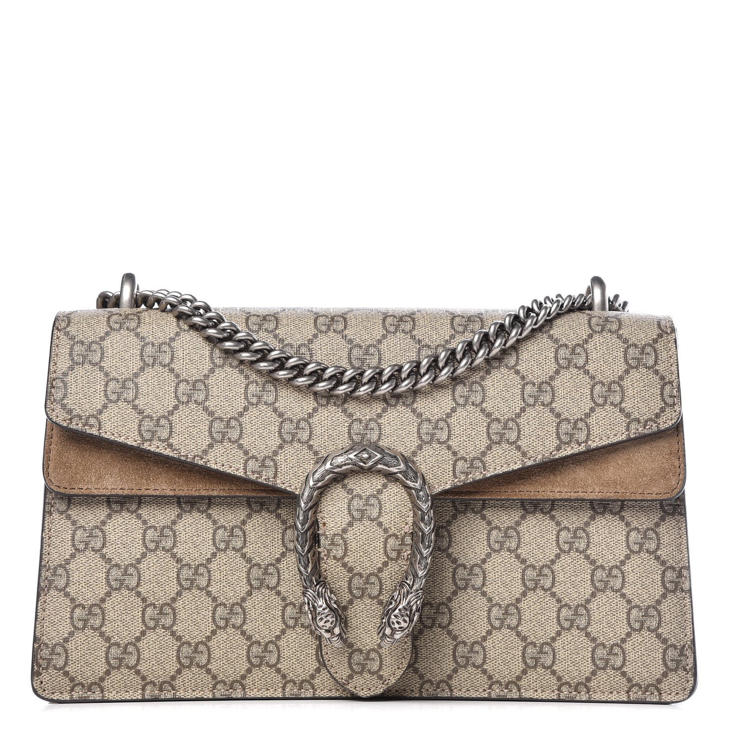 GG Supreme Monogram Small Dionysus Shoulder Bag Taupe