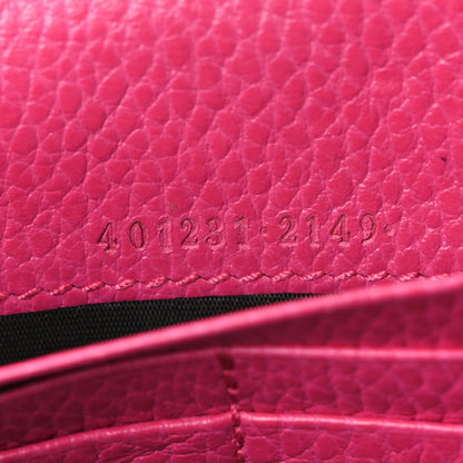 Gucci Dollar Calfskin Crystal Mini Dionysus Chain Wallet Box Pink 7 of 10