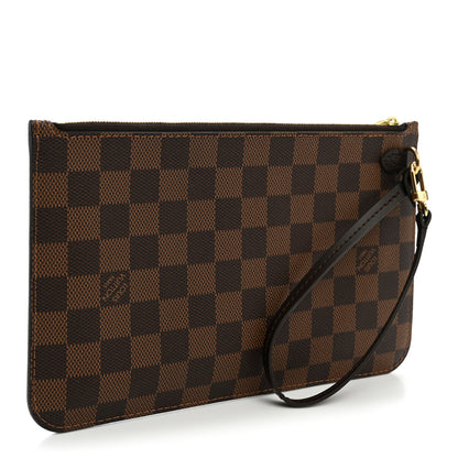 Louis Vuitton Damier Ebene Neverfull MM GM Pochette 3 of 9