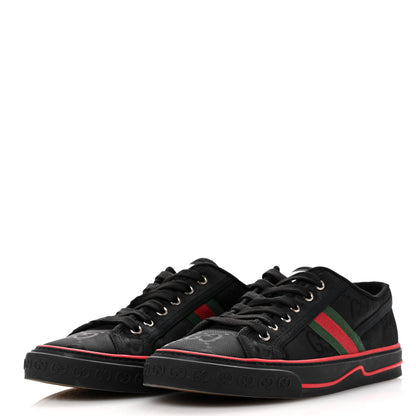Gucci Econyl Nylon Web Monogram Off The Grid Mens 1977 Tennis Sneakers 8 Black 4 of 8