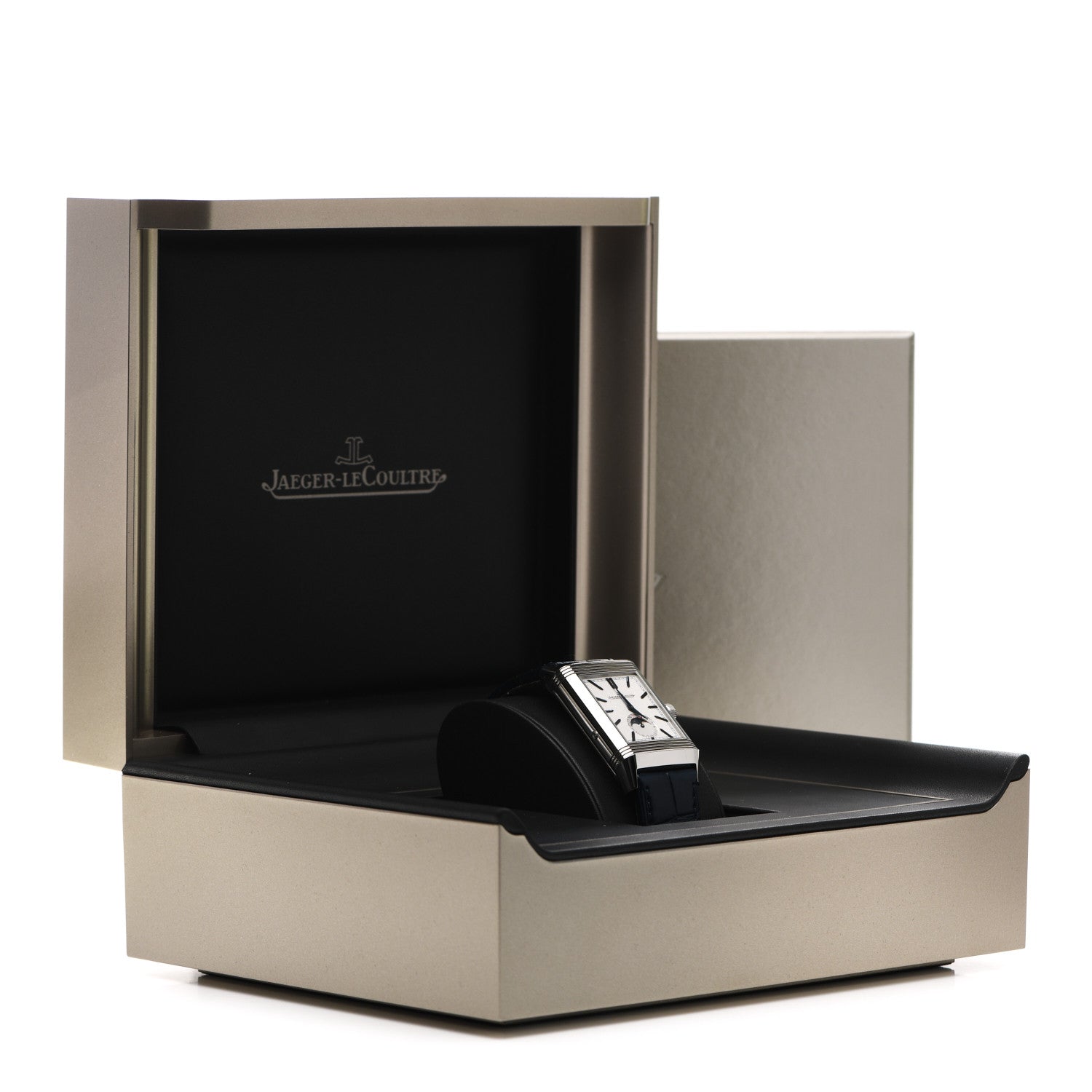 Jaeger-LeCoultre Stainless Steel Alligator 29.9mm Reverso Tribute Moon Manual Winding Watch Q3958420 5 of 5