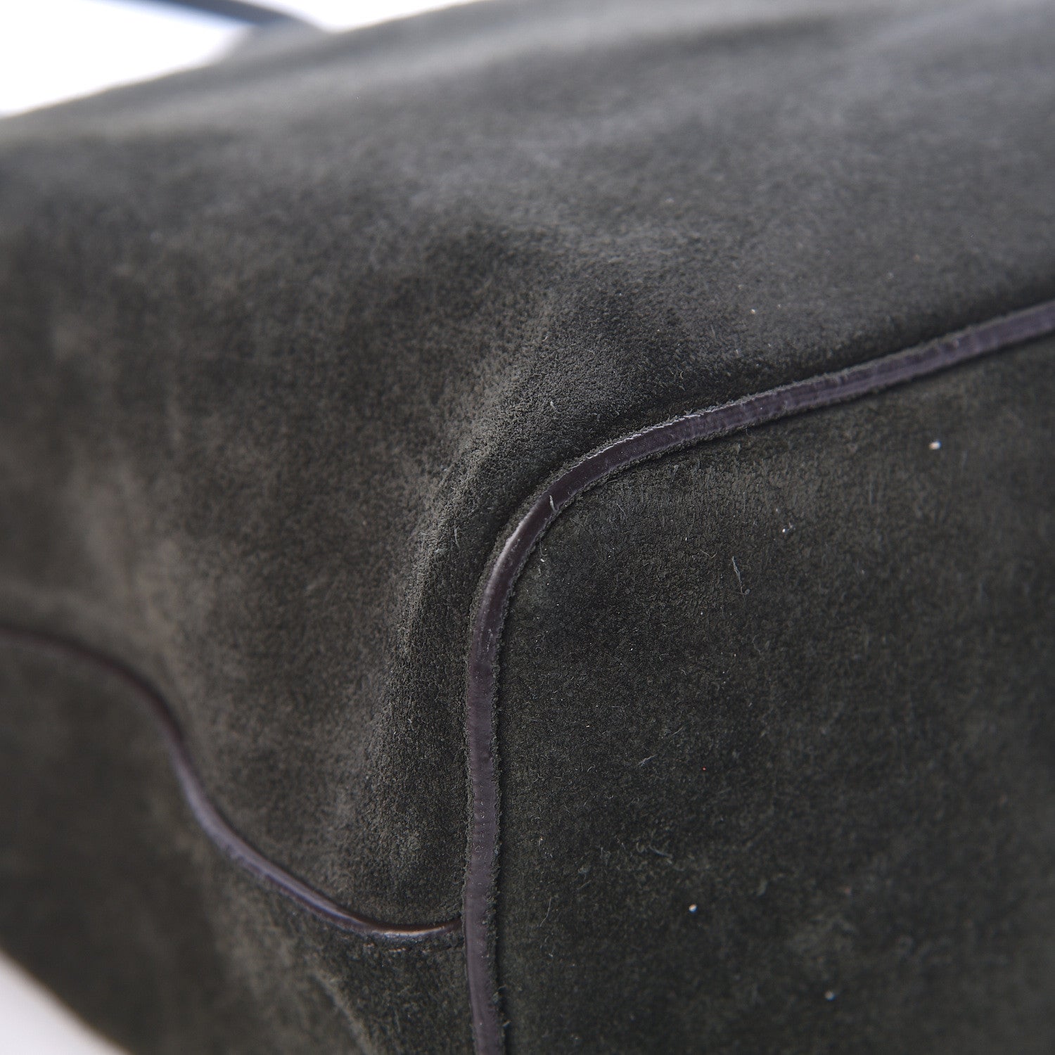 Celine Suede Small Soft Cube Satchel Forest 13 of 14