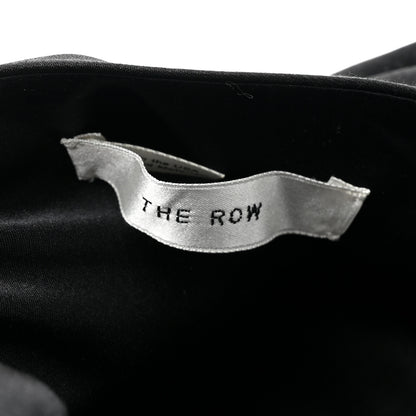 The Row Satin Small Ascot Bag Black 6 of 9