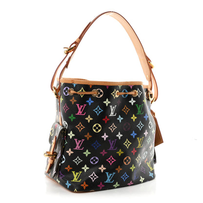 Louis Vuitton Monogram Multicolor Petit Noe Black 2 of 8