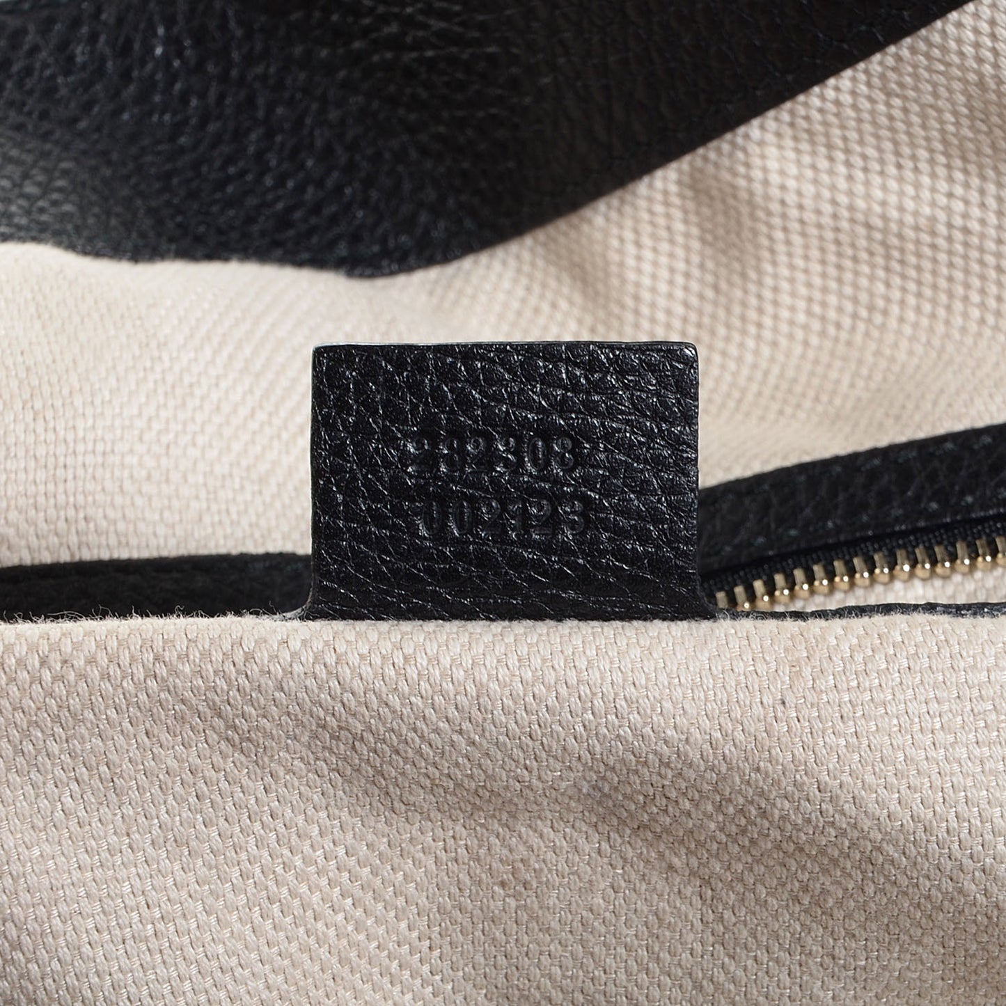 Pebbled Calfskin Large Soho Shoulder Bag Black