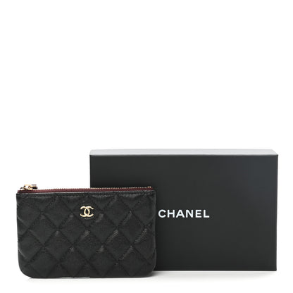 Chanel Caviar Quilted Small Cosmetic Case Black 7 of 7