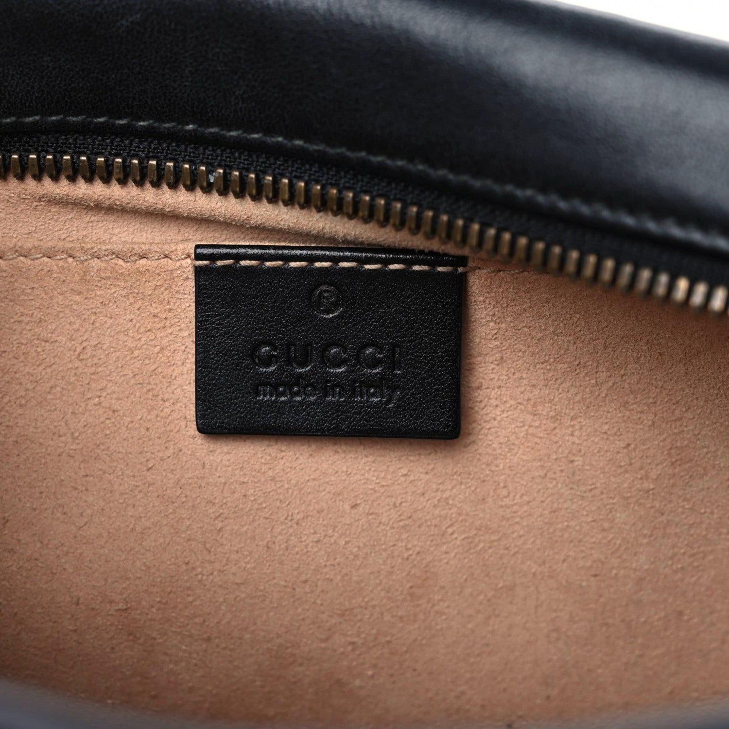 Gucci Calfskin Matelasse Small GG Marmont Chain Shoulder Bag Black 6 of 16
