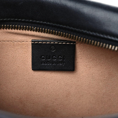 Gucci Calfskin Matelasse Small GG Marmont Chain Shoulder Bag Black 6 of 16