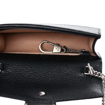 Gucci Calfskin Super Mini Dionysus Shoulder Bag Black 6 of 10