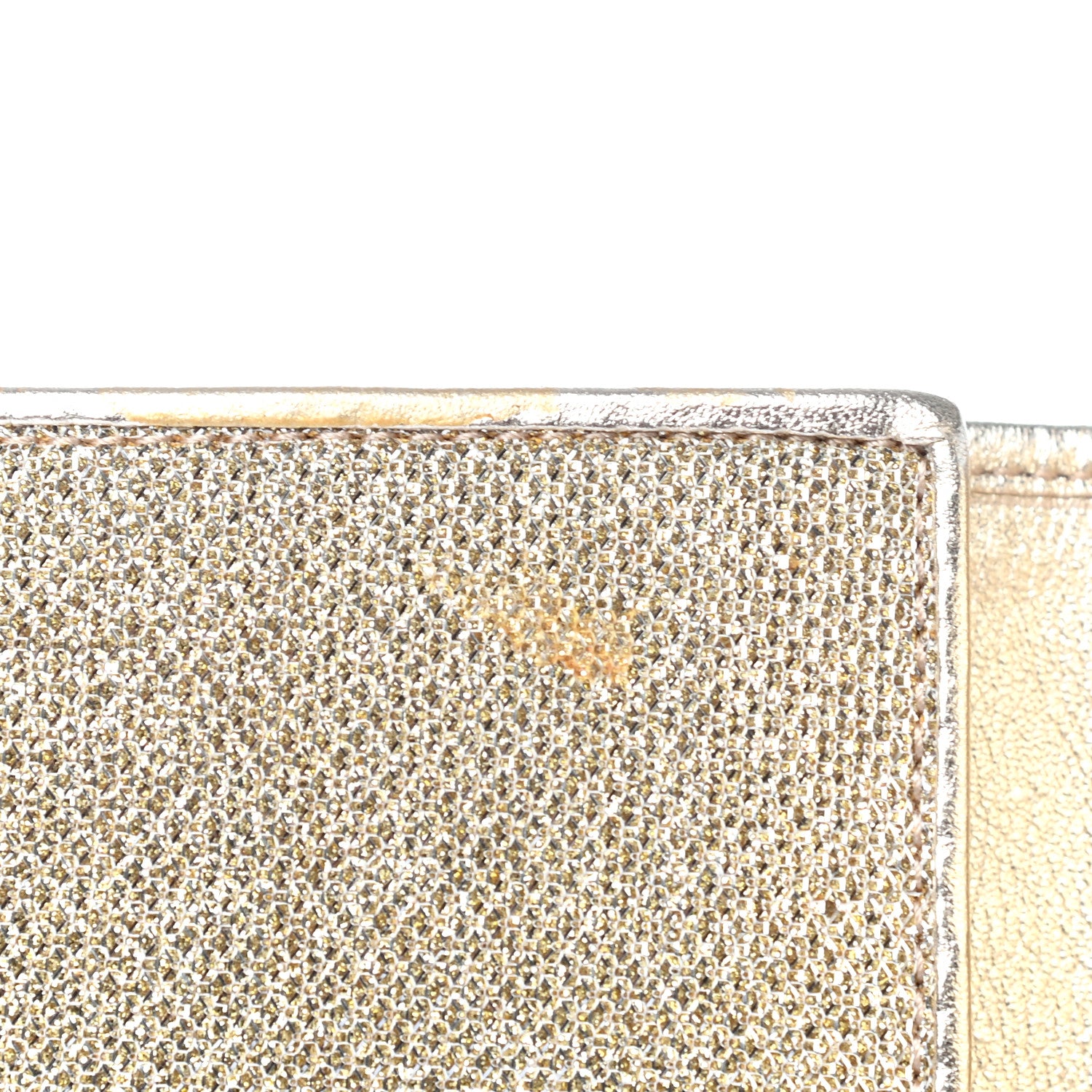 Jimmy Choo Glitter Fabric Milla Clutch Champagne 9 of 10