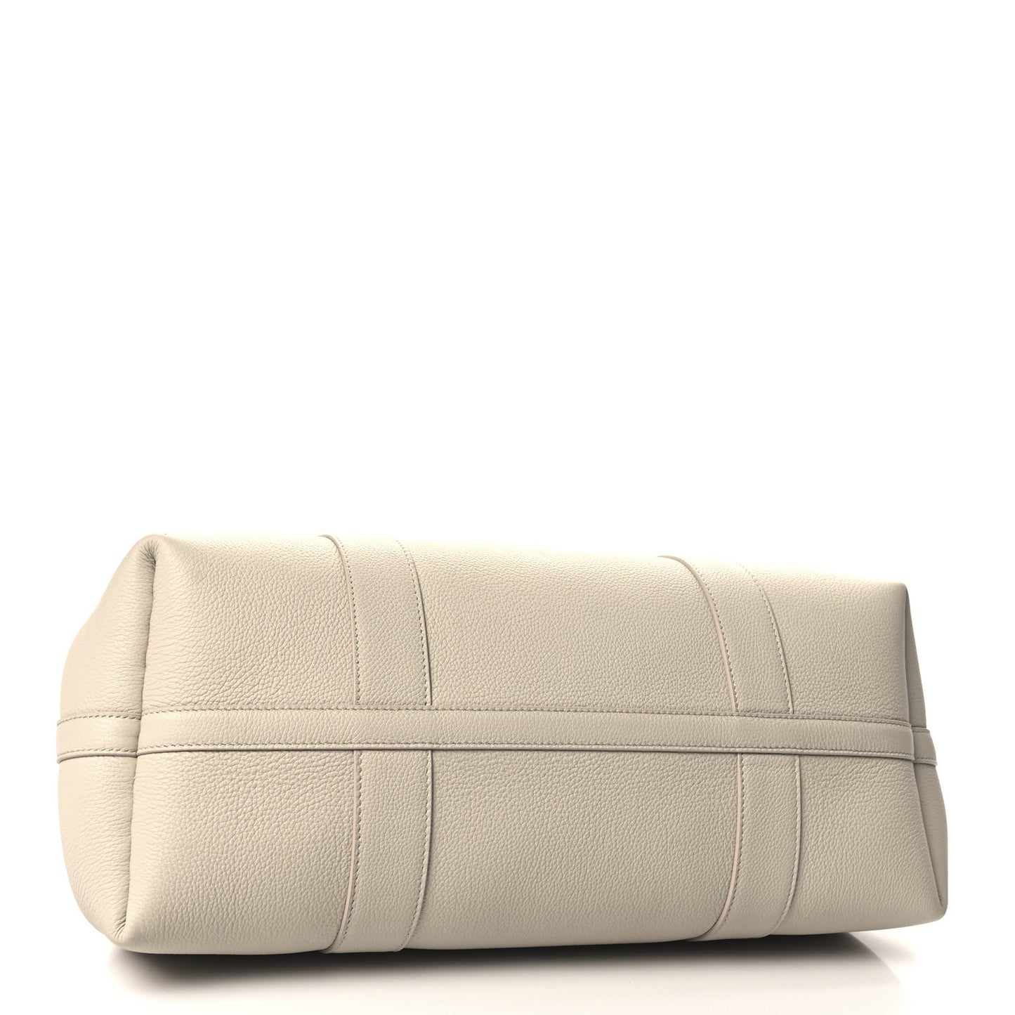 Grained Calfskin Large Ghiera Shopper Tote Light Travertine Sun Gold