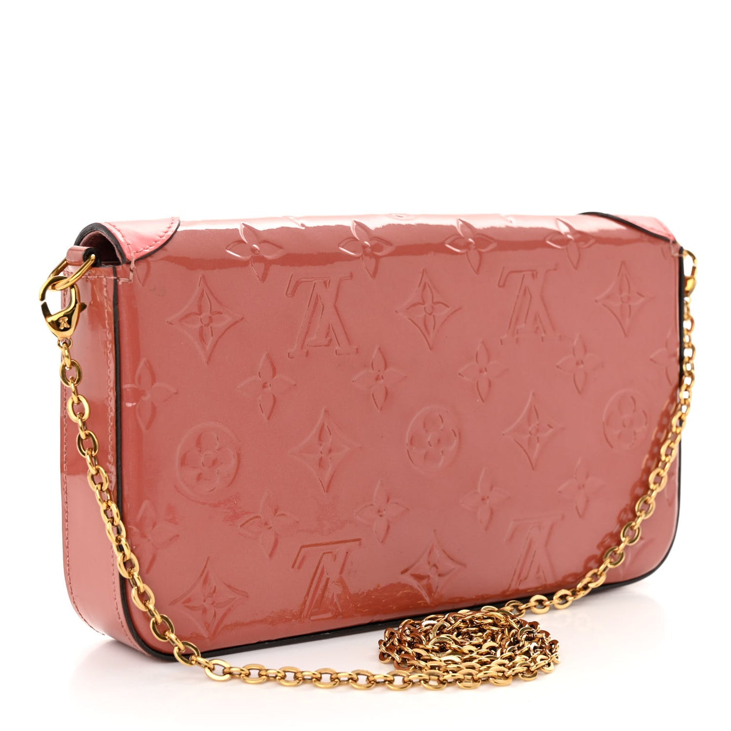 Vernis Valentine Dog Pochette Felicie Chain Wallet Pink
