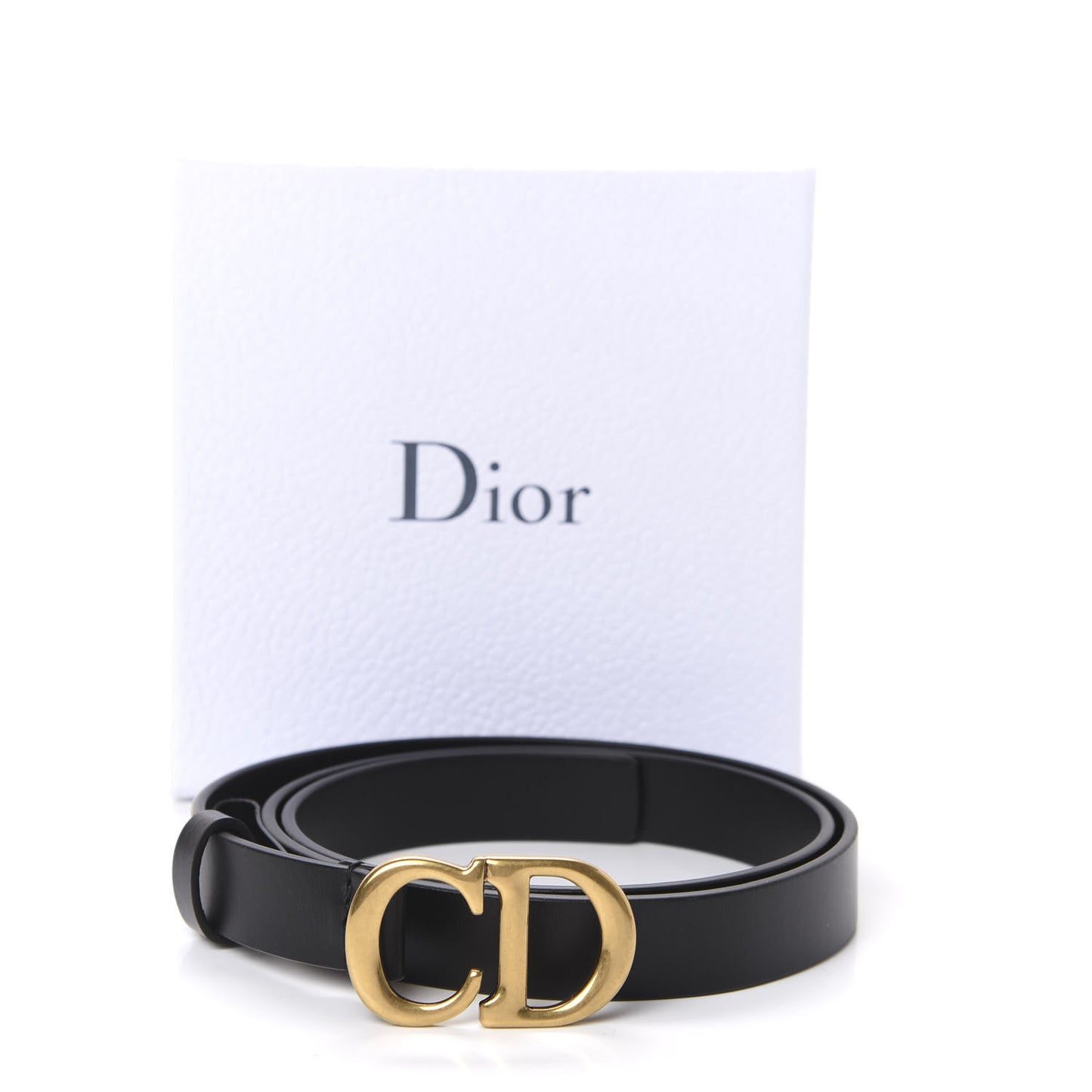 Calfskin Saddle Belt 80 Black