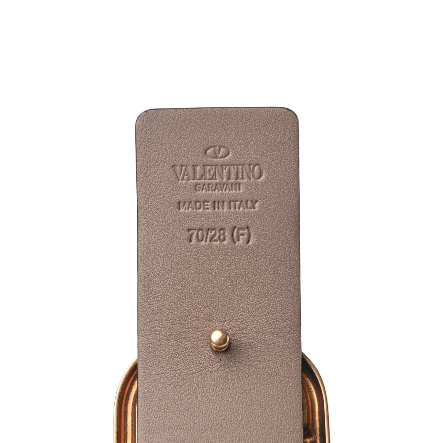 Metallic Lambskin VLogo 40mm Belt 70 32 Stone