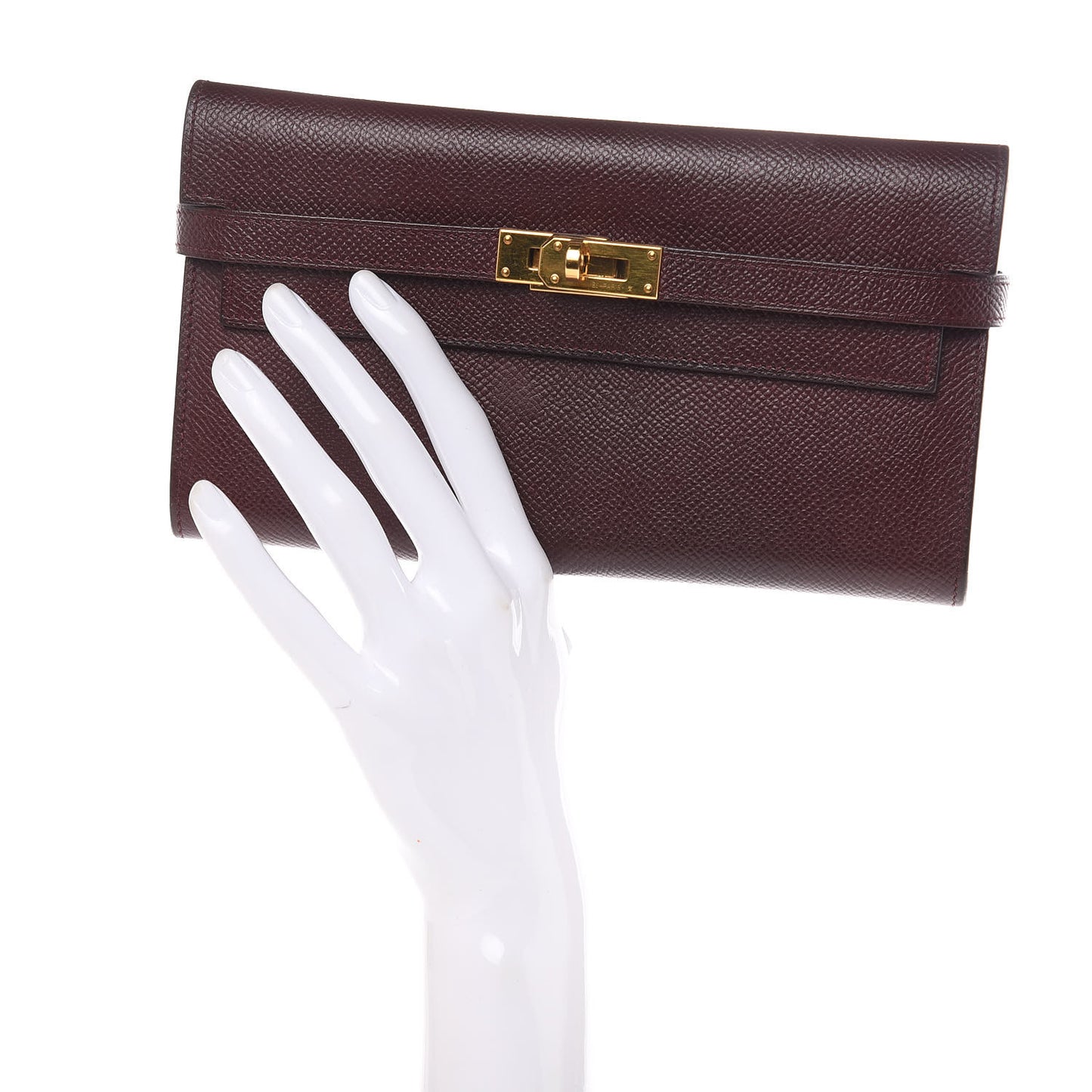 Epsom Kelly Longue Wallet Bordeaux