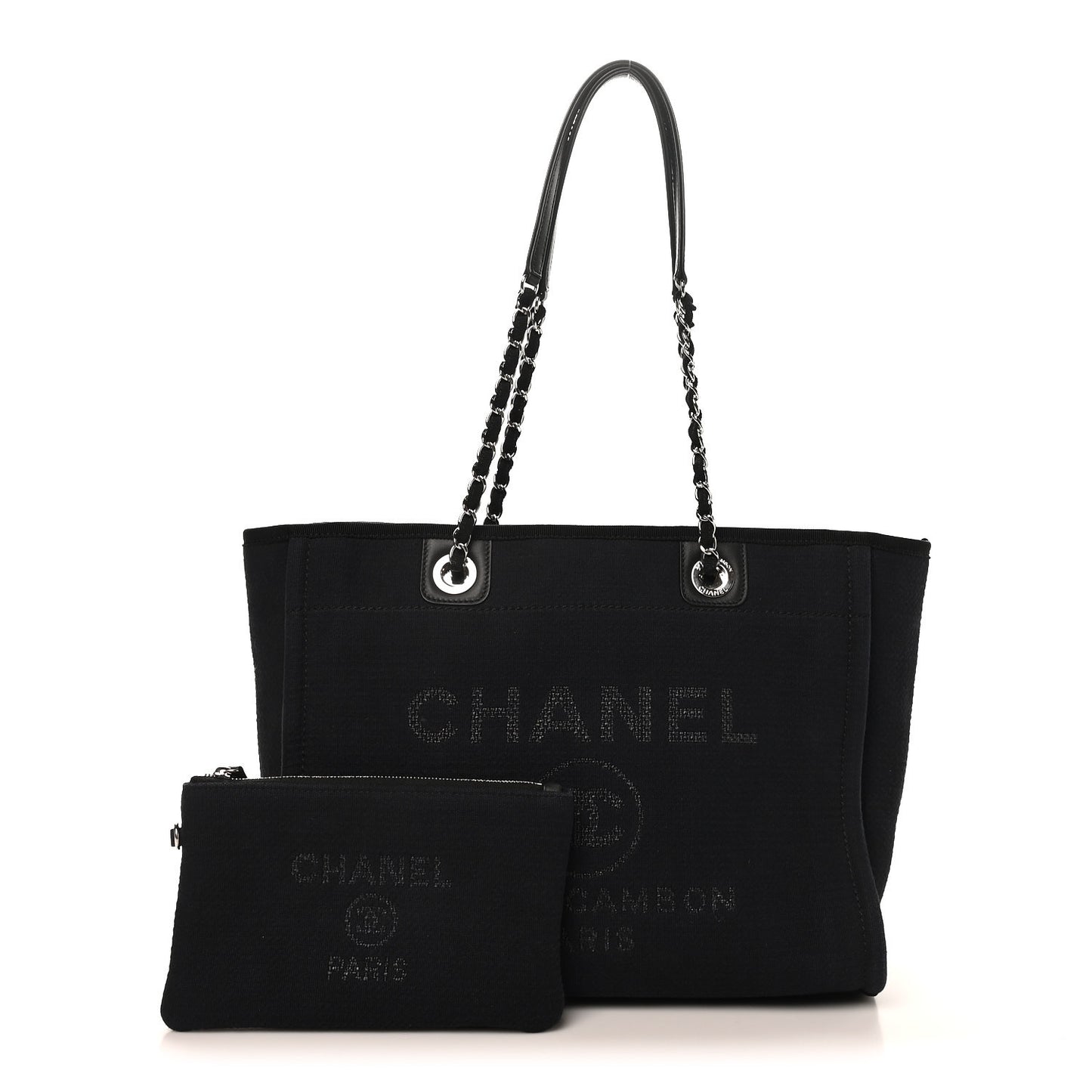 Mixed Fibers Small Deauville Tote Black