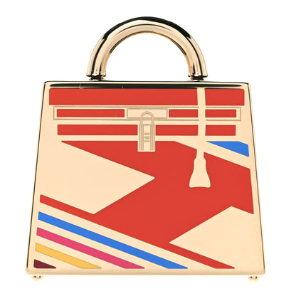 Hermes Lacquered Kelly Curiosite Charm Amazone Pop 1 of 5
