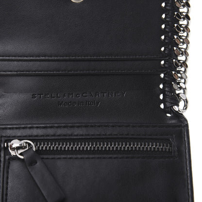 Stella McCartney Shaggy Deer Small Falabella Flap Wallet Black 6 of 8