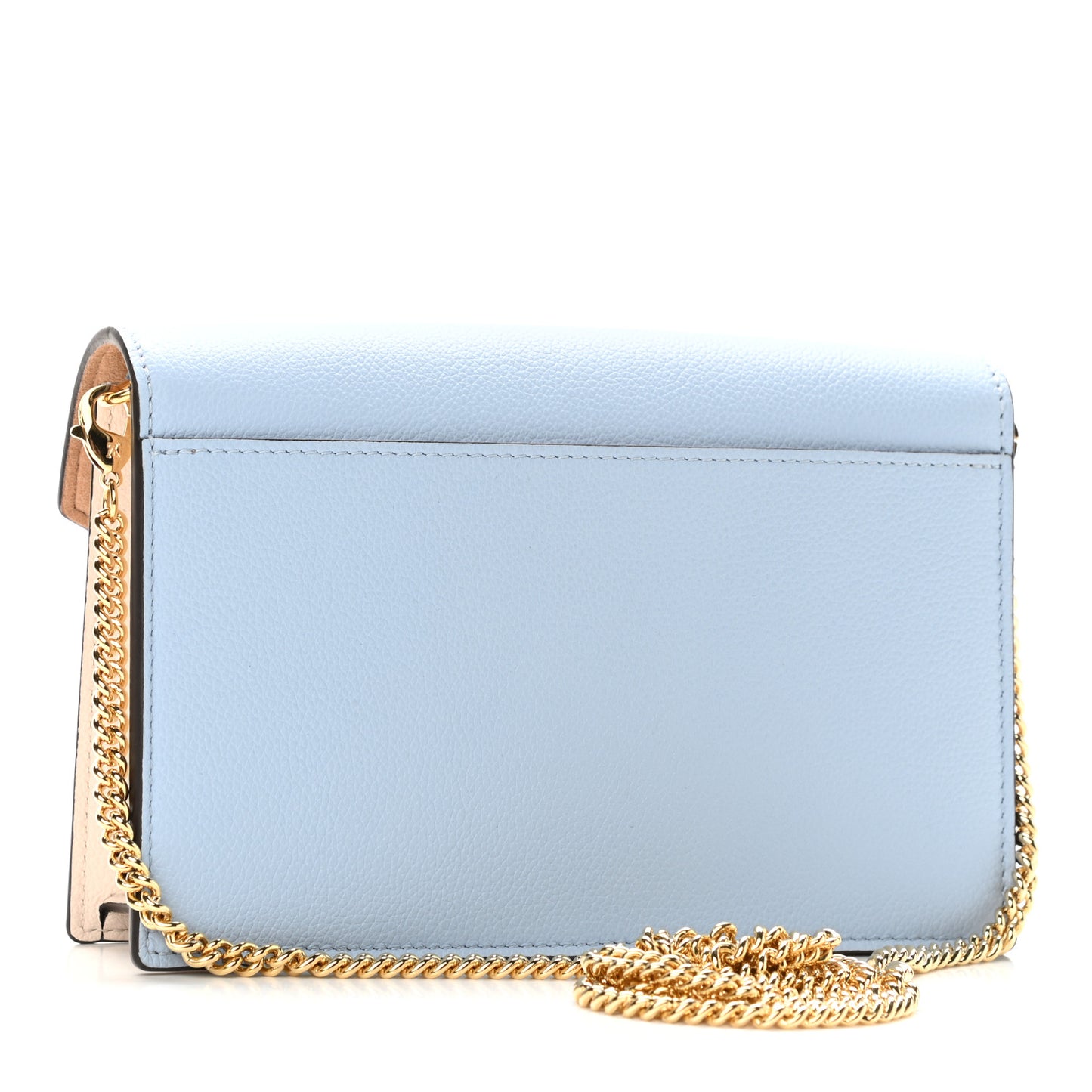 Calfskin My Lockme Chain Pochette Bleu Nuage