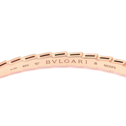 Bulgari 18K Rose Gold Diamond Serpenti Viper Bangle Bracelet M 4 of 5