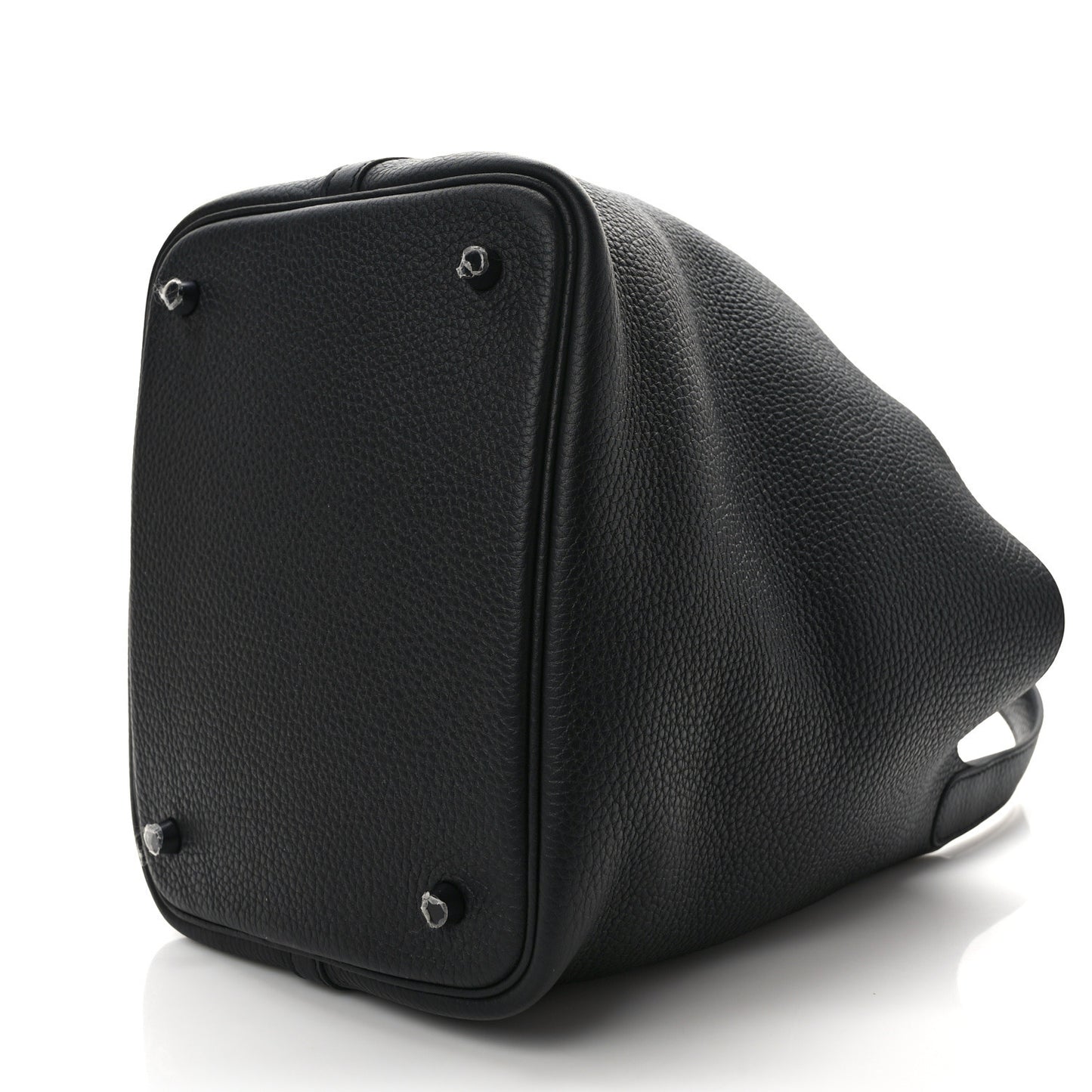 Taurillon Clemence Monochrome Picotin Lock 22 MM Black