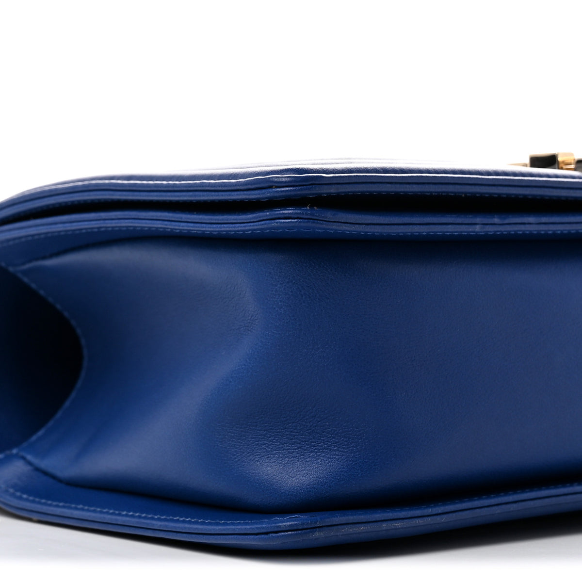 Chanel Calfskin Quilted Medium Boy Flap Blue 9 of 10