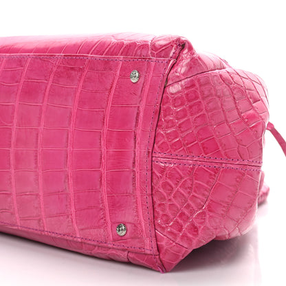 Salvatore Ferragamo Crocodile Shoulder Bag Pink 8 of 8