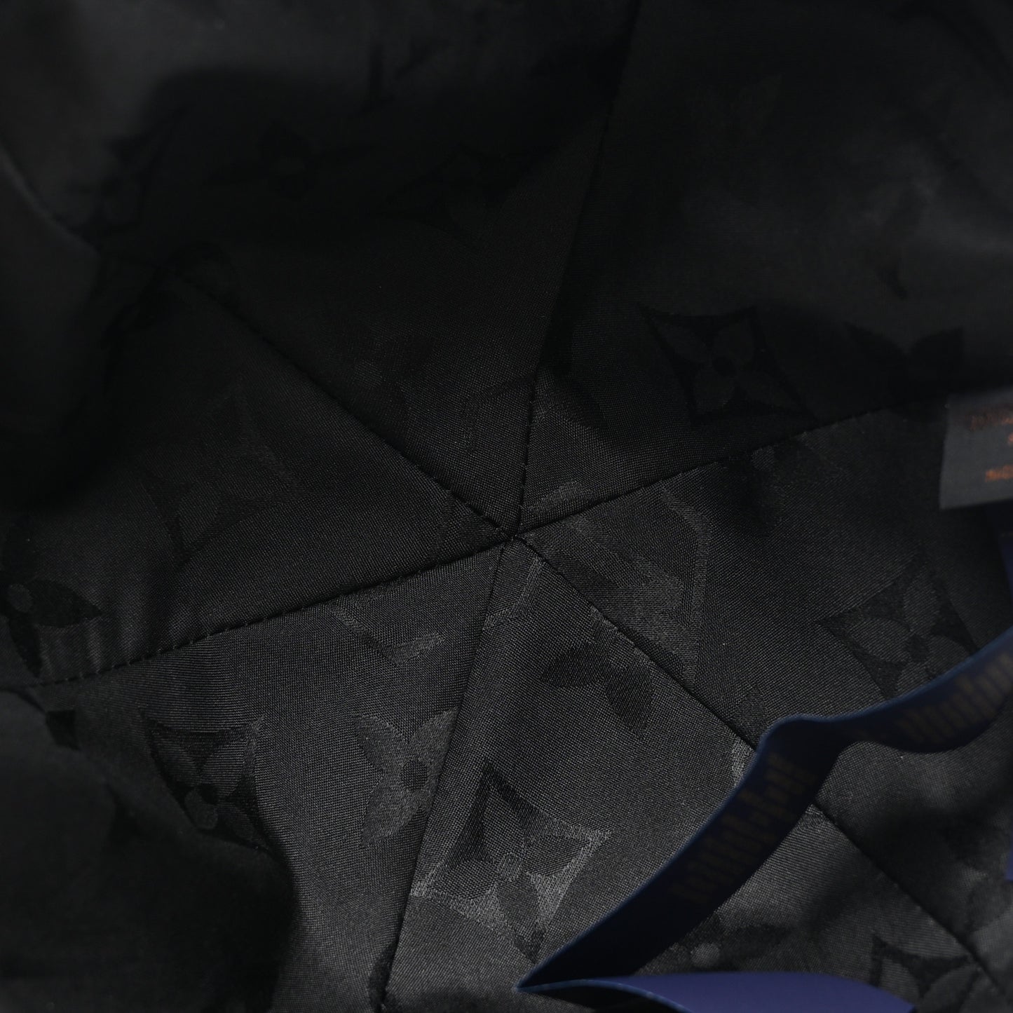 Monogram Cotton Jacquard Embroidered LV Day Cap M Black