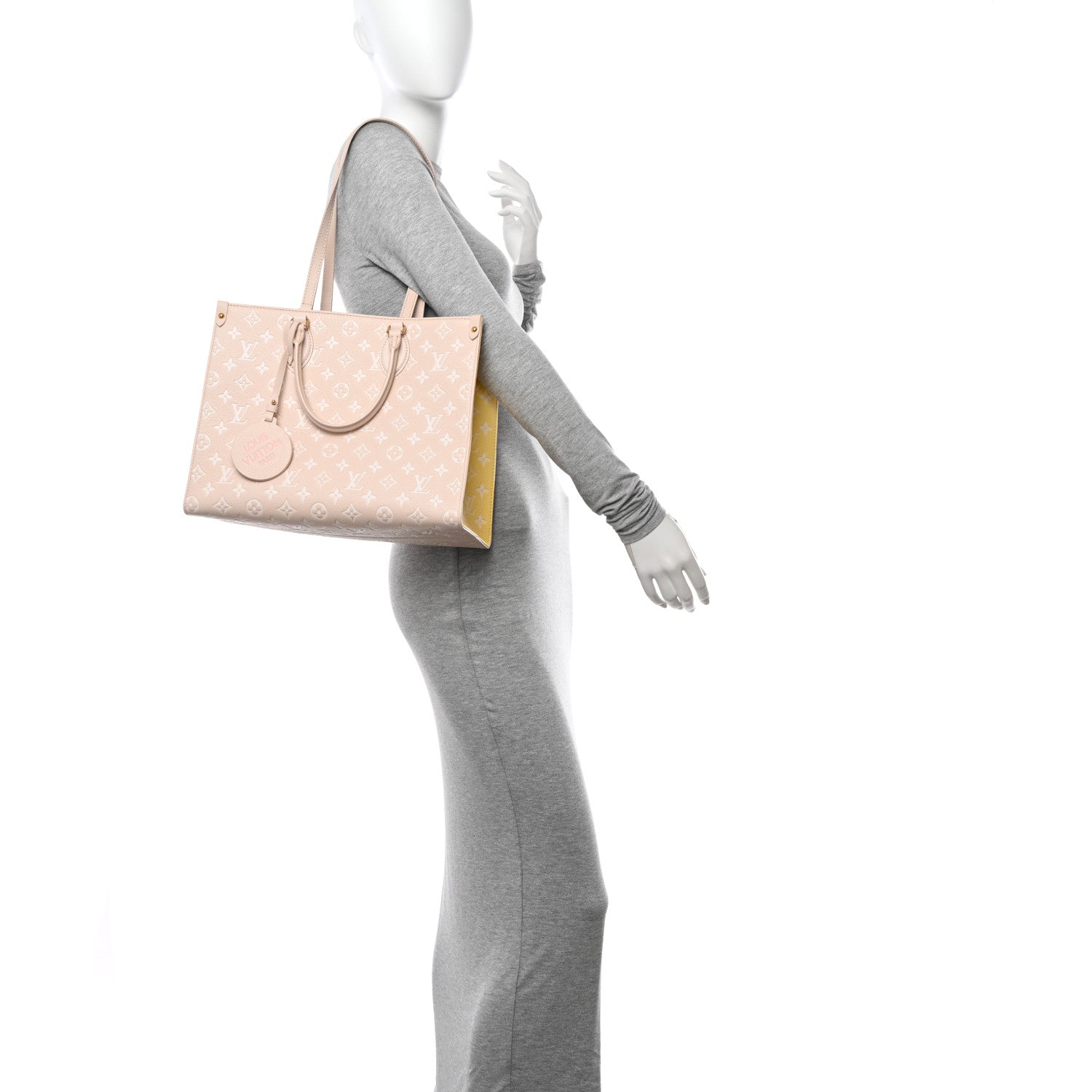 Louis Vuitton Empreinte Monogram Spring In The City Onthego MM Beige Pink Yellow 2 of 9