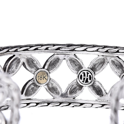 John Hardy Sterling Silver 18K Yellow Gold Kawung Cuff Bracelet 4 of 5