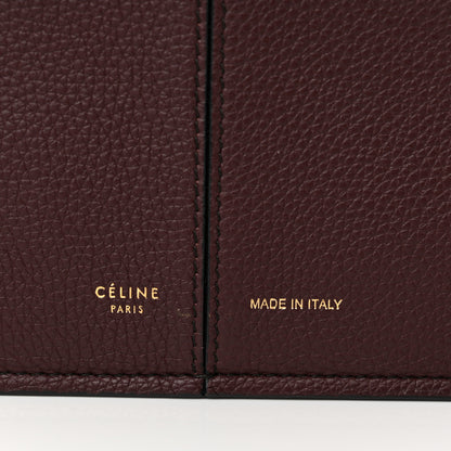 Celine Baby Grained Calfskin Small Tri-Fold Bag Burgundy 7 of 11