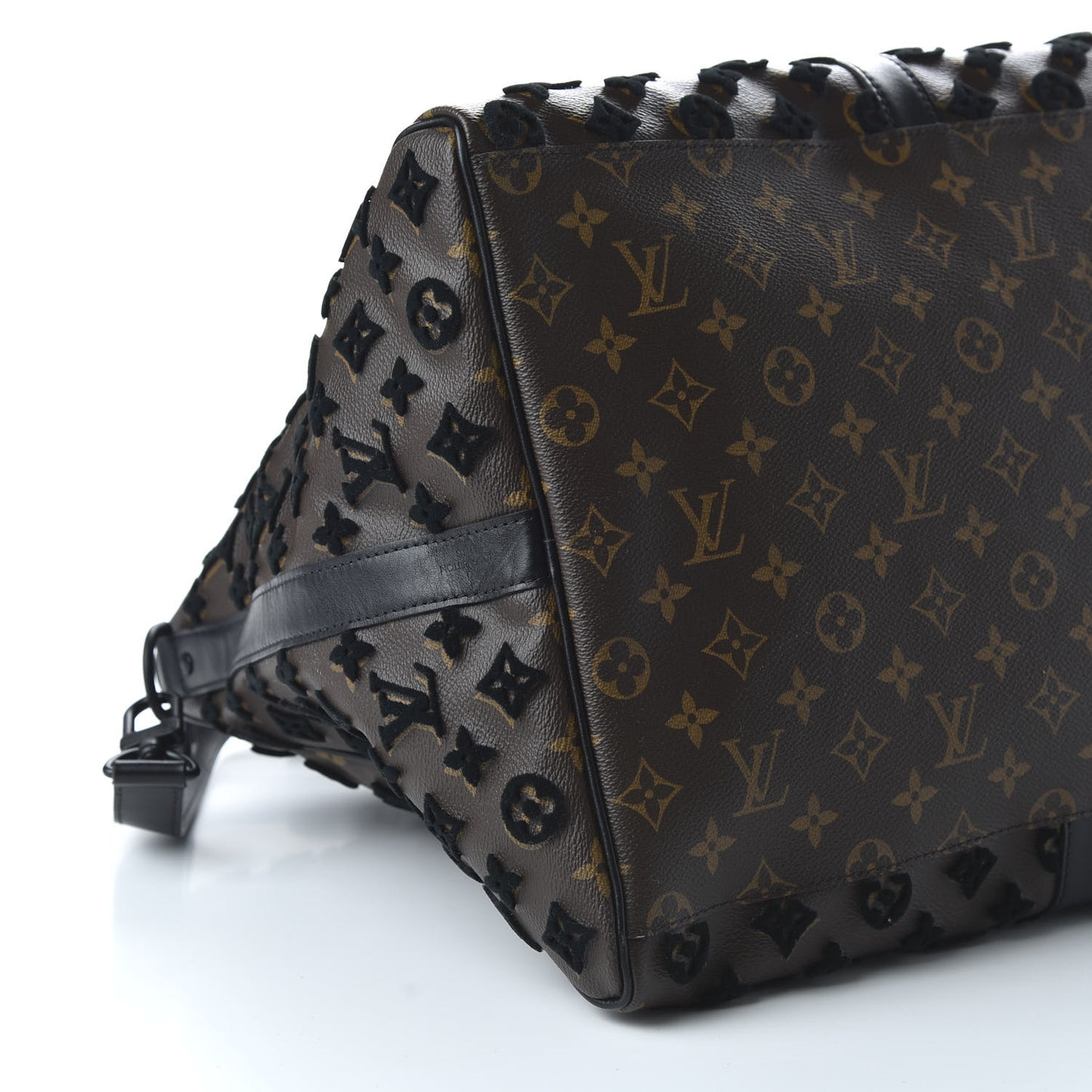 Monogram Tuffetage Keepall Triangle Bandouliere 50 Black