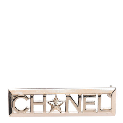 Chanel Star Logo Brooch Gold 1 of 5