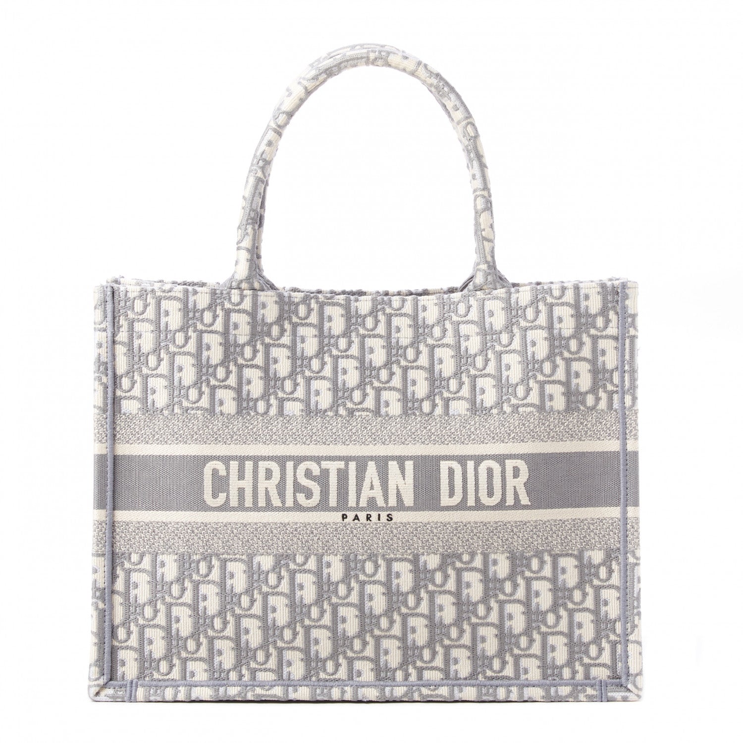 Christian Dior Oblique Medium Book Tote Grey 1 of 9