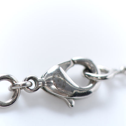 Chanel Crystal Pearl Twisted CC Drop Necklace Silver 5 of 5