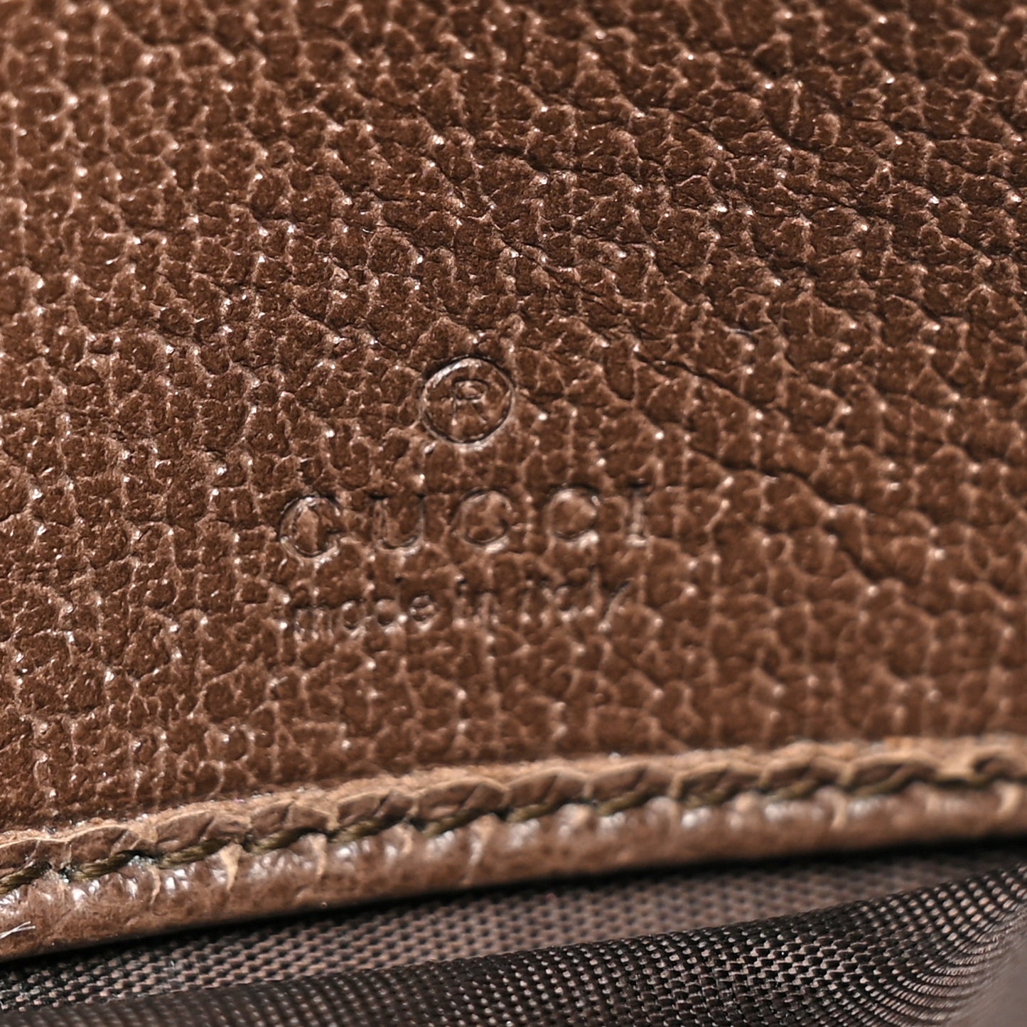 GG Supreme Monogram Web Ophidia Continental Wallet Brown