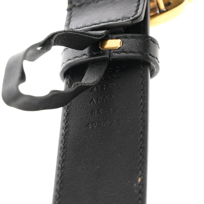 Gucci Calfskin Double G 30mm Belt 85 34 Black 3 of 6