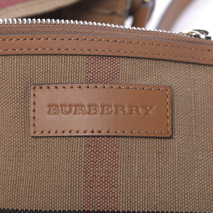 Burberry Canvas Mega Check Mini Ashby Tassel Crossbody Saddle Brown 9 of 12