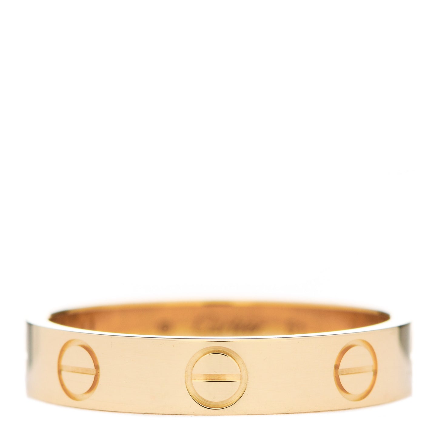 18K Yellow Gold 3.5mm LOVE Wedding Band Ring 51 5.75