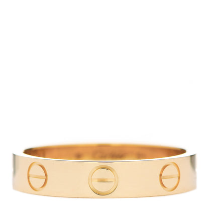 Cartier 18K Yellow Gold 3.5mm LOVE Wedding Band Ring 51 5.75 1 of 5