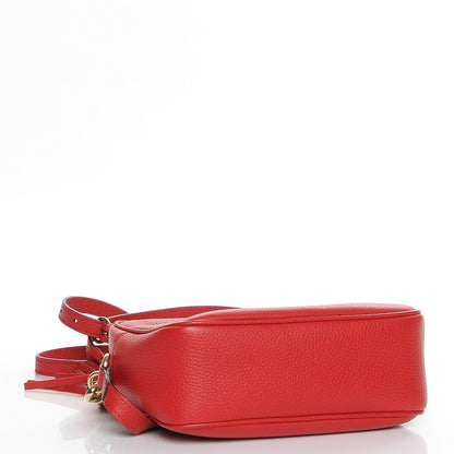 Gucci Pebbled Calfskin Small Soho Disco Bag Tabasco Red 4 of 8