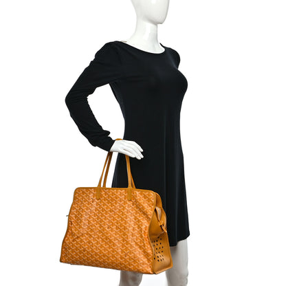 Goyard Goyardine Sac Hardy Pet Carrier PM Yellow 2 of 19