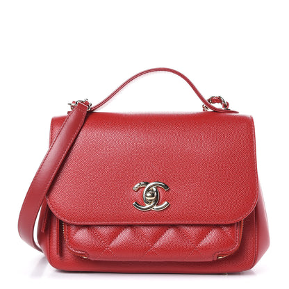 Chanel Caviar Quilted Small Business Affinity Flap Dark Red 1 of 9